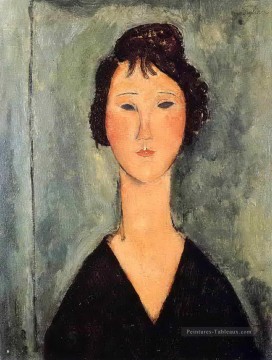 portrait Tableau Peinture - portrait d’une femme 1919 Amedeo Modigliani